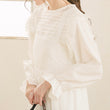 Load image into Gallery viewer, ノーカラーフリルブラウス