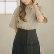 Load image into Gallery viewer, クロップドチェックハーフスリーブシャツ