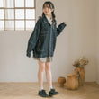 Load image into Gallery viewer, スタンドカラーデニムジャケット
