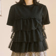 Load image into Gallery viewer, チュールティアードTシャツ