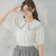 Load image into Gallery viewer, ダブルカラーサマーチャイナブラウス