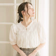 Load image into Gallery viewer, スタンドカラーフリルブラウス