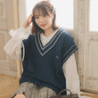 Load image into Gallery viewer, Vネックロゴベスト
