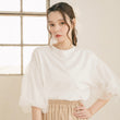 Load image into Gallery viewer, チュールスリーブTシャツ