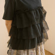 Load image into Gallery viewer, チュールティアードTシャツ