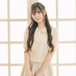 Load image into Gallery viewer, 丸襟パールハーフブラウス