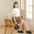 Load image into Gallery viewer, チュールフリルTシャツ