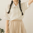 Load image into Gallery viewer, ダブルラインボーダーシャツ
