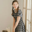 Load image into Gallery viewer, バックリボンバルーンスリーブワンピース
