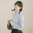 Load image into Gallery viewer, リボン長袖シャツ