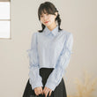 Load image into Gallery viewer, リボン長袖シャツ
