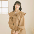 Load image into Gallery viewer, ケープフリルロングコート