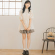 Load image into Gallery viewer, ストライプギャザーリボンハーフブラウス