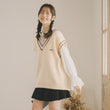 Load image into Gallery viewer, Vネックロゴベスト