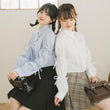 Load image into Gallery viewer, リボン長袖シャツ