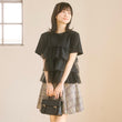 Load image into Gallery viewer, チュールティアードTシャツ
