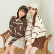 Load image into Gallery viewer, アルパカタッチボーダーポロニット