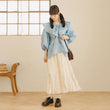 Load image into Gallery viewer, くしゅくしゅプリーツロングスカート
