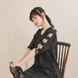 Load image into Gallery viewer, レースアップロングワンピース