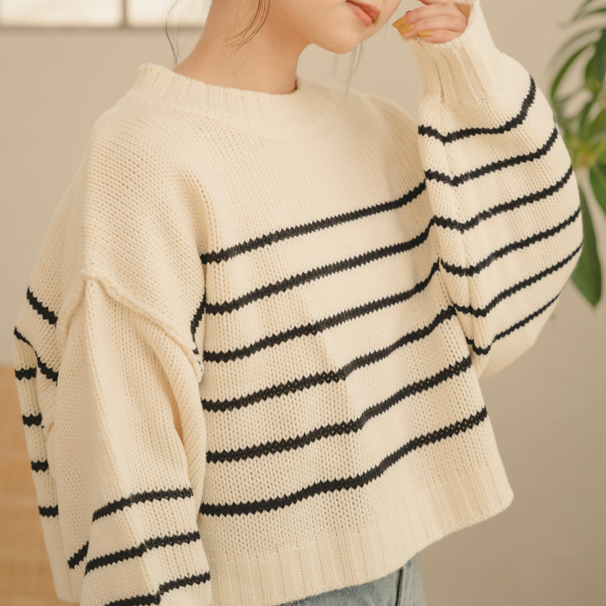 shaggy knit cardigan