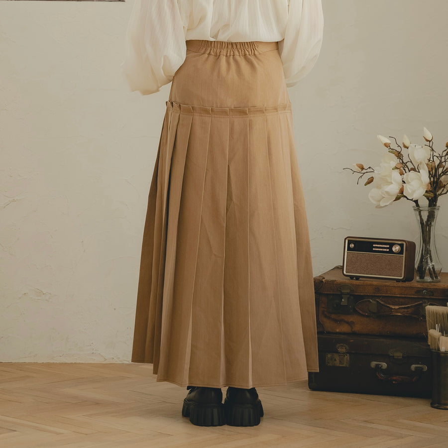 ドロップウエストプリーツスカート