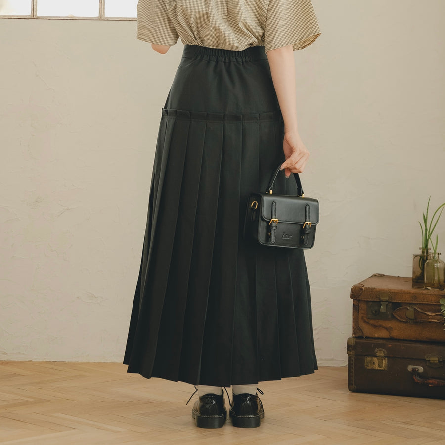 ドロップウエストプリーツスカート