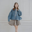 Load image into Gallery viewer, ペプラムデニムジャケット

