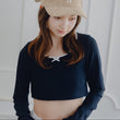 Load image into Gallery viewer, ショート丈リボントップス
