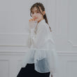 Load image into Gallery viewer, オーガンジーフリルドッキングシャツ
