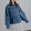 Load image into Gallery viewer, ペプラムデニムジャケット
