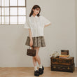 Load image into Gallery viewer, レースハーフシャツ
