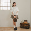 Load image into Gallery viewer, レースハーフシャツ
