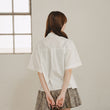 Load image into Gallery viewer, レースハーフシャツ
