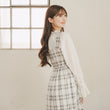 Load image into Gallery viewer, チェックシャーリングワンピース
