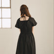 Load image into Gallery viewer, バックリボンバルーンスリーブワンピース
