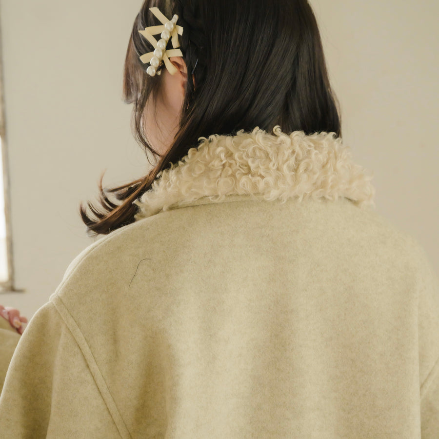 プードルファーカラージャケット