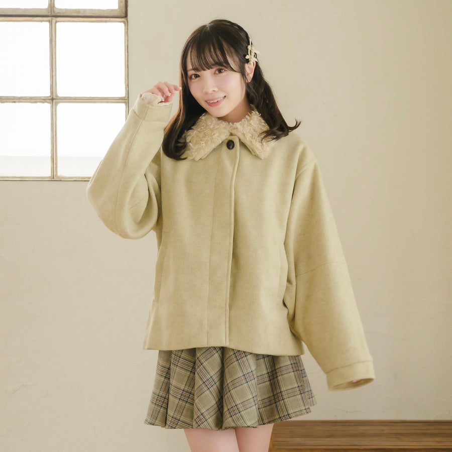 プードルファーカラージャケット