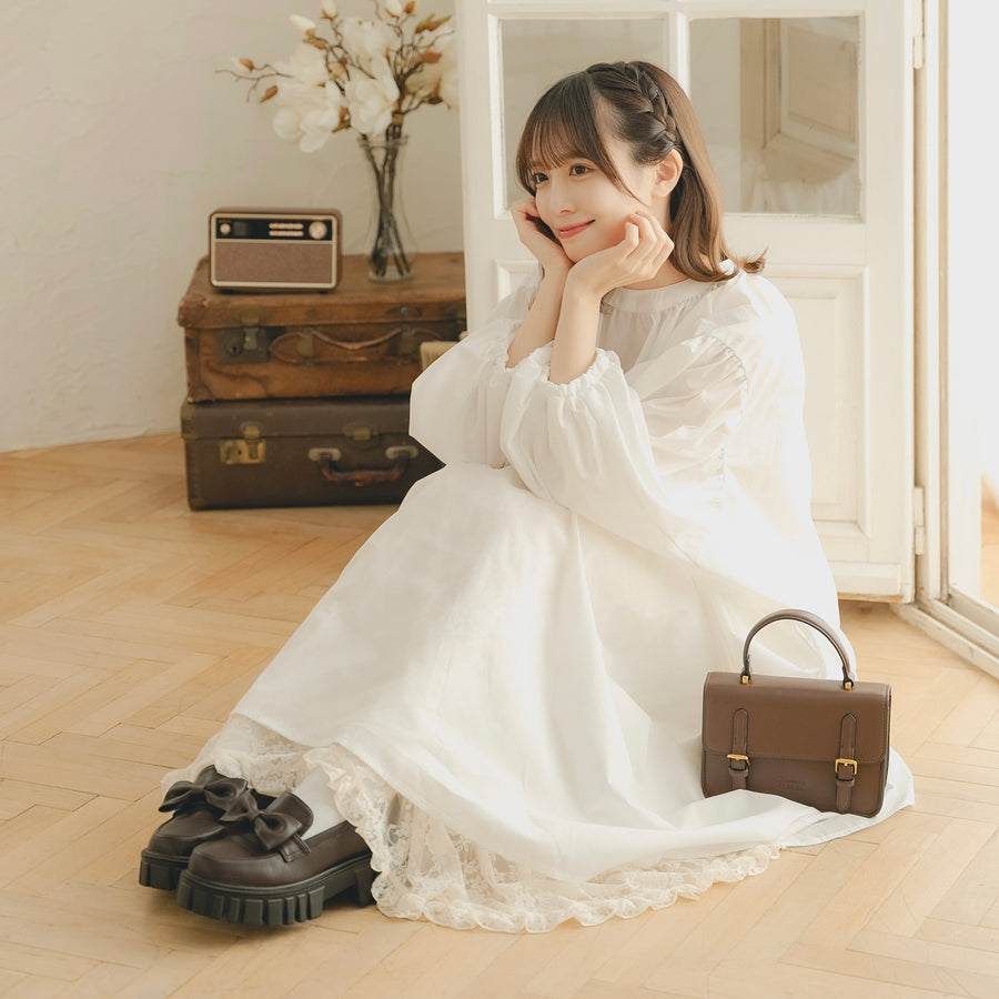 ブロードバルーンボリュームワンピース