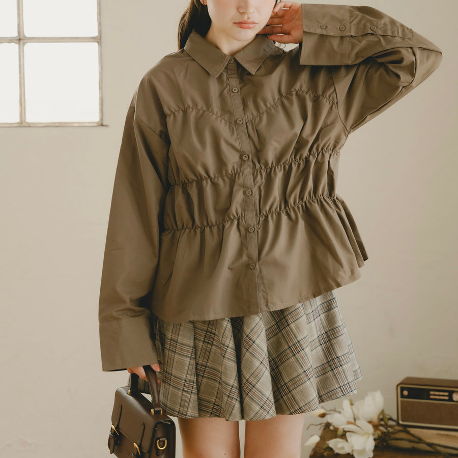 ブロードシャーリングシャツ