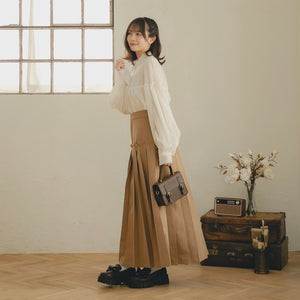 ドロップウエストプリーツスカート