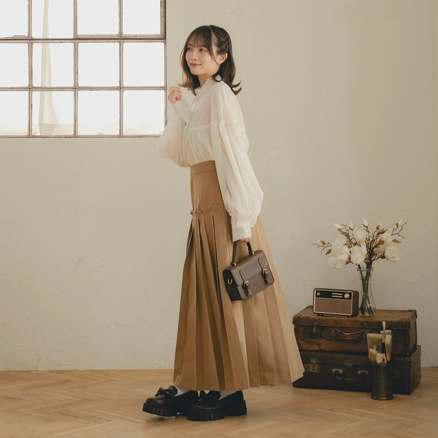 ドロップウエストプリーツスカート