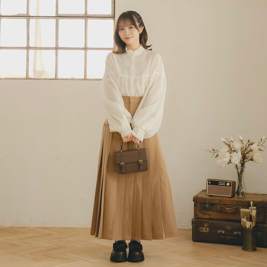 ドロップウエストプリーツスカート