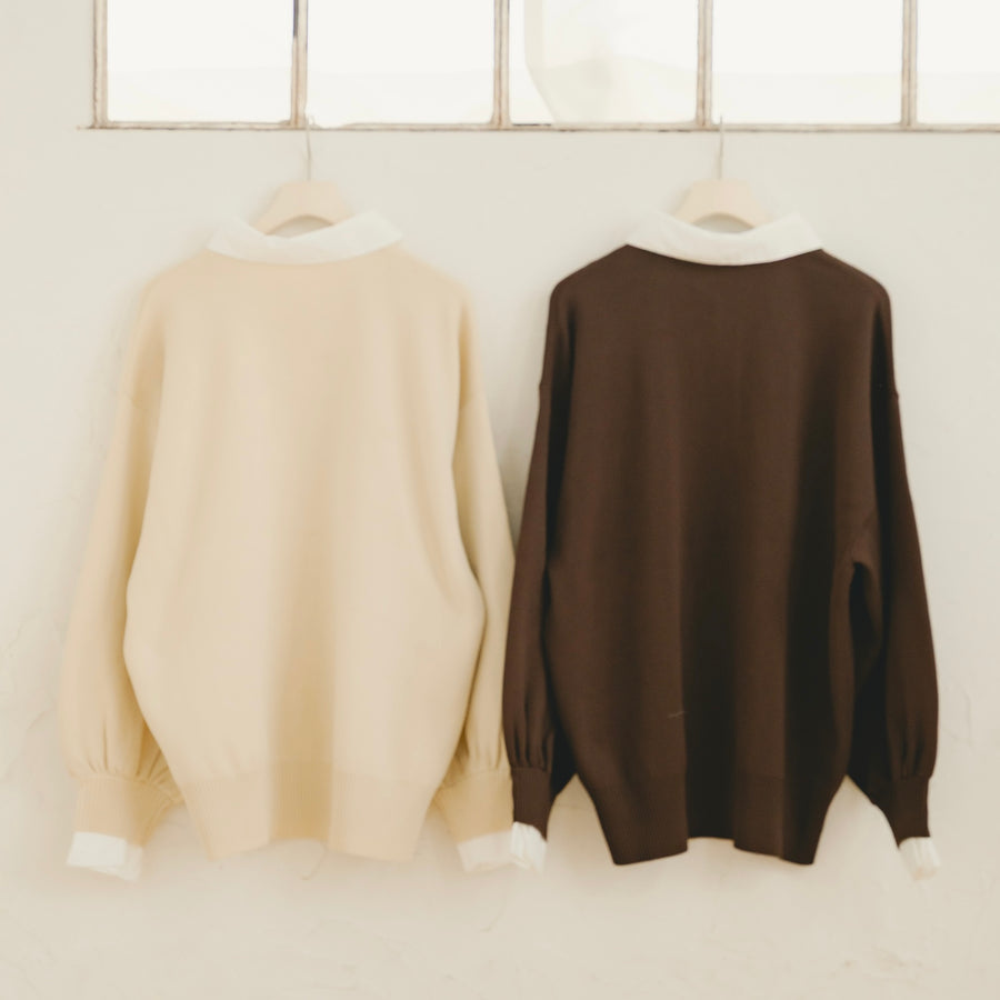 ドッキングシャツニット