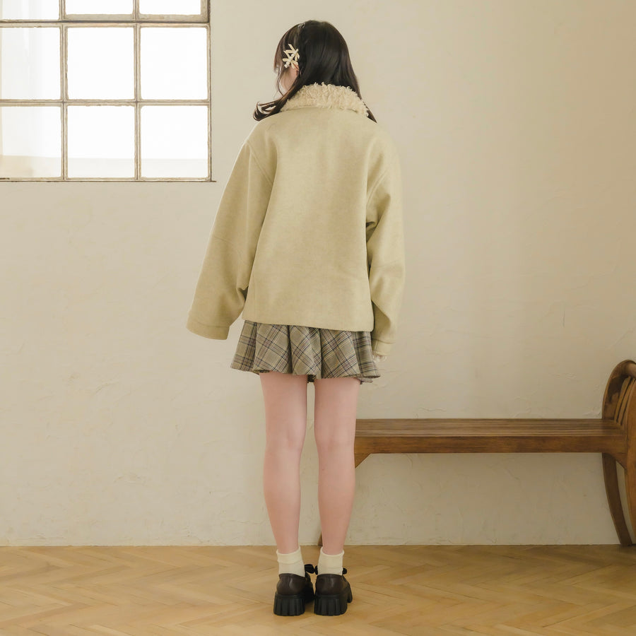 プードルファーカラージャケット