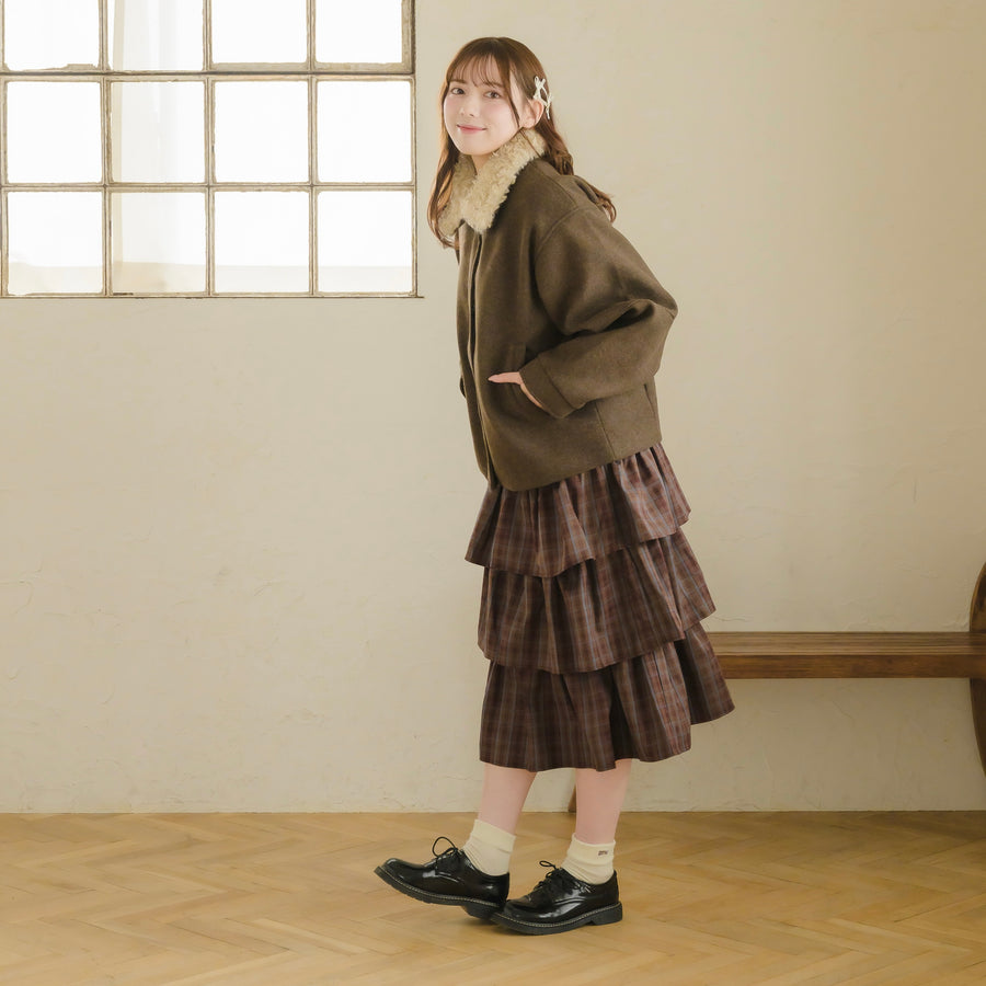 プードルファーカラージャケット