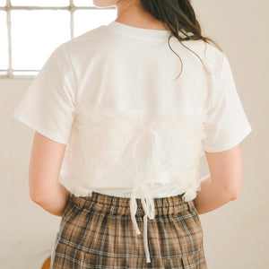 チュールフリルTシャツ