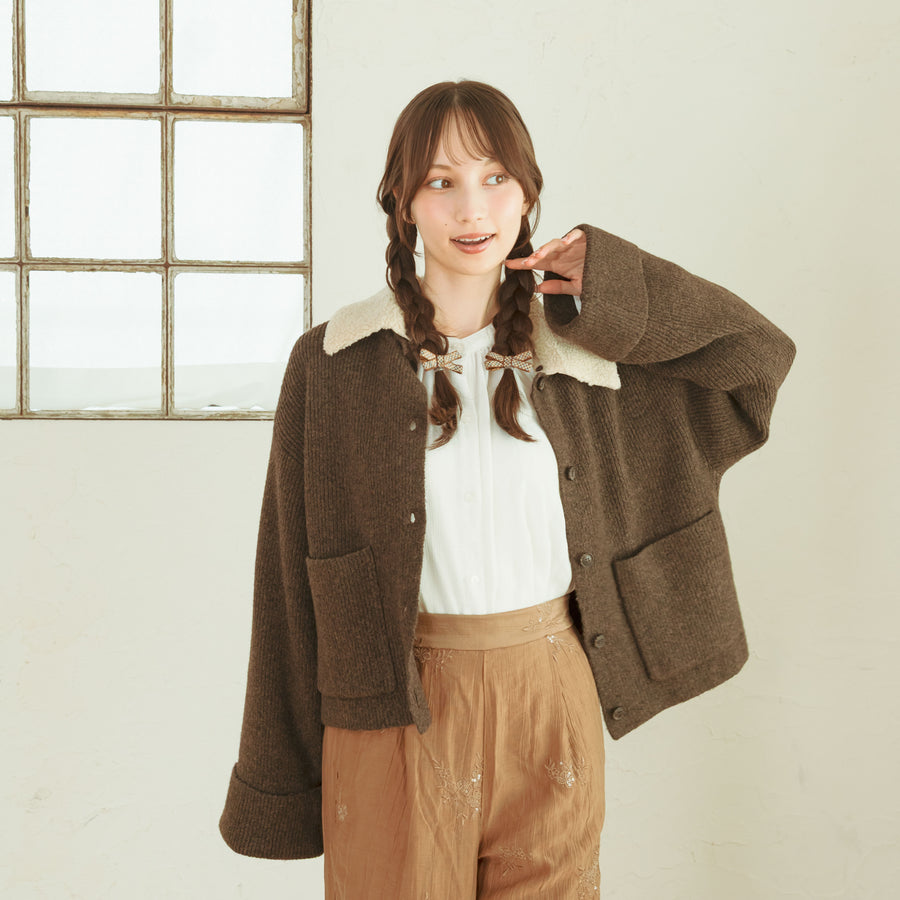 2wayカラーカーディガン
