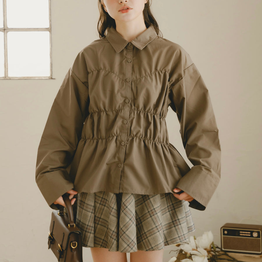 ブロードシャーリングシャツ