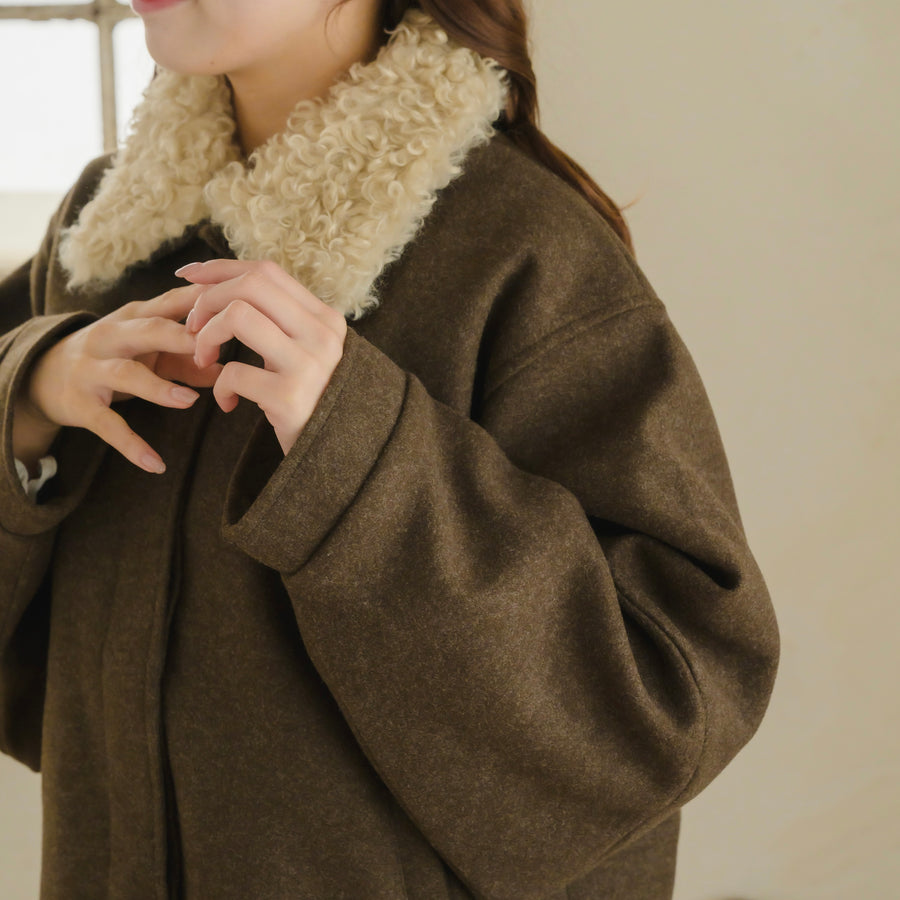 プードルファーカラージャケット