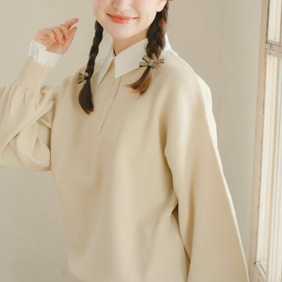 チェックリボンヘアピン2セット